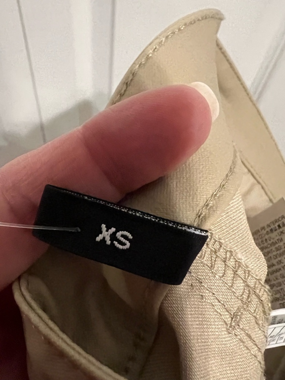 NWT Calzedonia Coated Denim Skinny Fit Pants in Light Beige XS - Picture 7 of 8